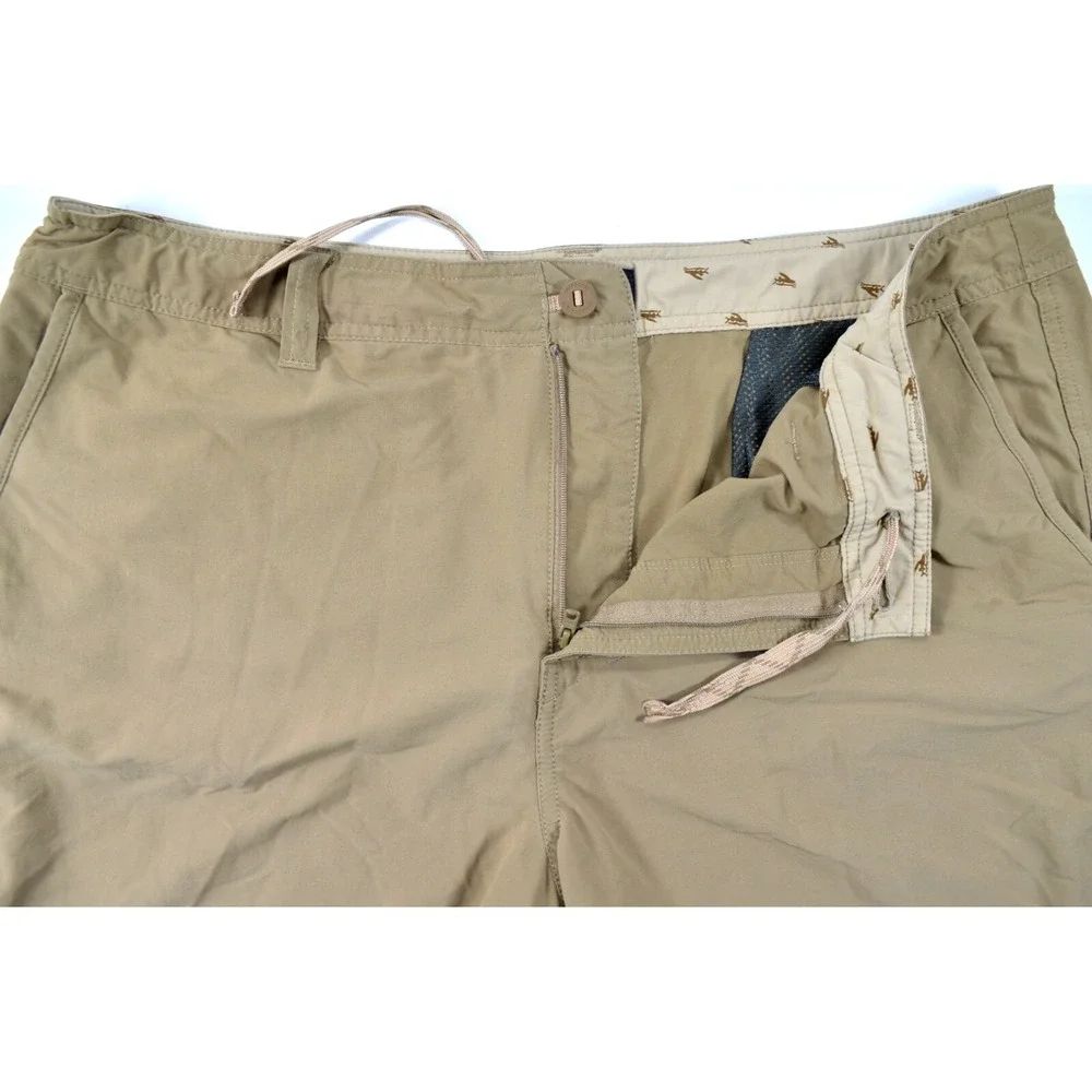 Patagonia Nylon Blend Shorts Mens 40 Beige Walk Drawstring Canoe Kayaking Hiking